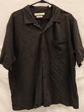 Tommy Bahama Silk Button Up Shirt Men's Short Sleeve Sz XL